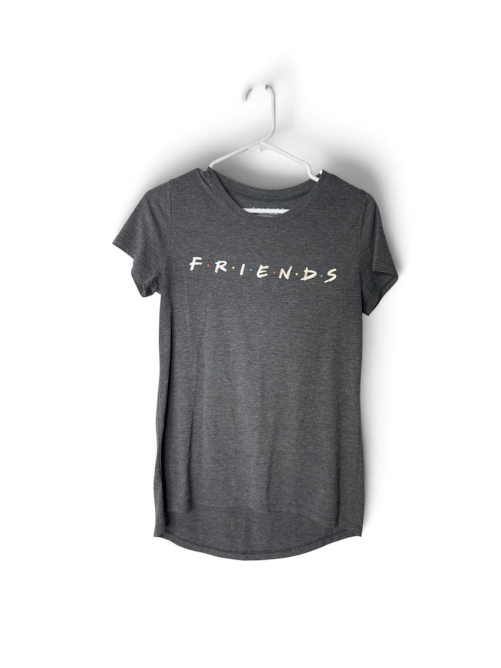 FRIENDS THE TV SERIES Tee Shirt Women’s Small Charcoal Gray Stretch
